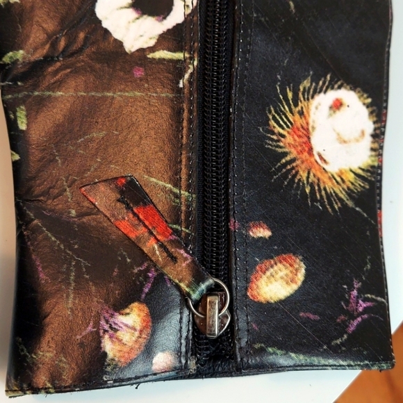 Vintage Matisse Graffiti Black Floral Zip Ankle Boot 8.5 - Picture 9 of 13